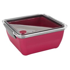 Разборная коробка для завтрака с вилкой, 2.6 л, розовая цена и информация | Посуда для хранения еды | kaup24.ee