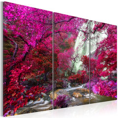 Maal - Beautiful Waterfall: Pink Forest цена и информация | Картины, живопись | kaup24.ee