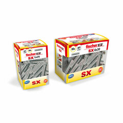 Шипы Fischer SX 553437 12 x 60 mm Нейлон (15 штук) цена и информация | Механические инструменты | kaup24.ee