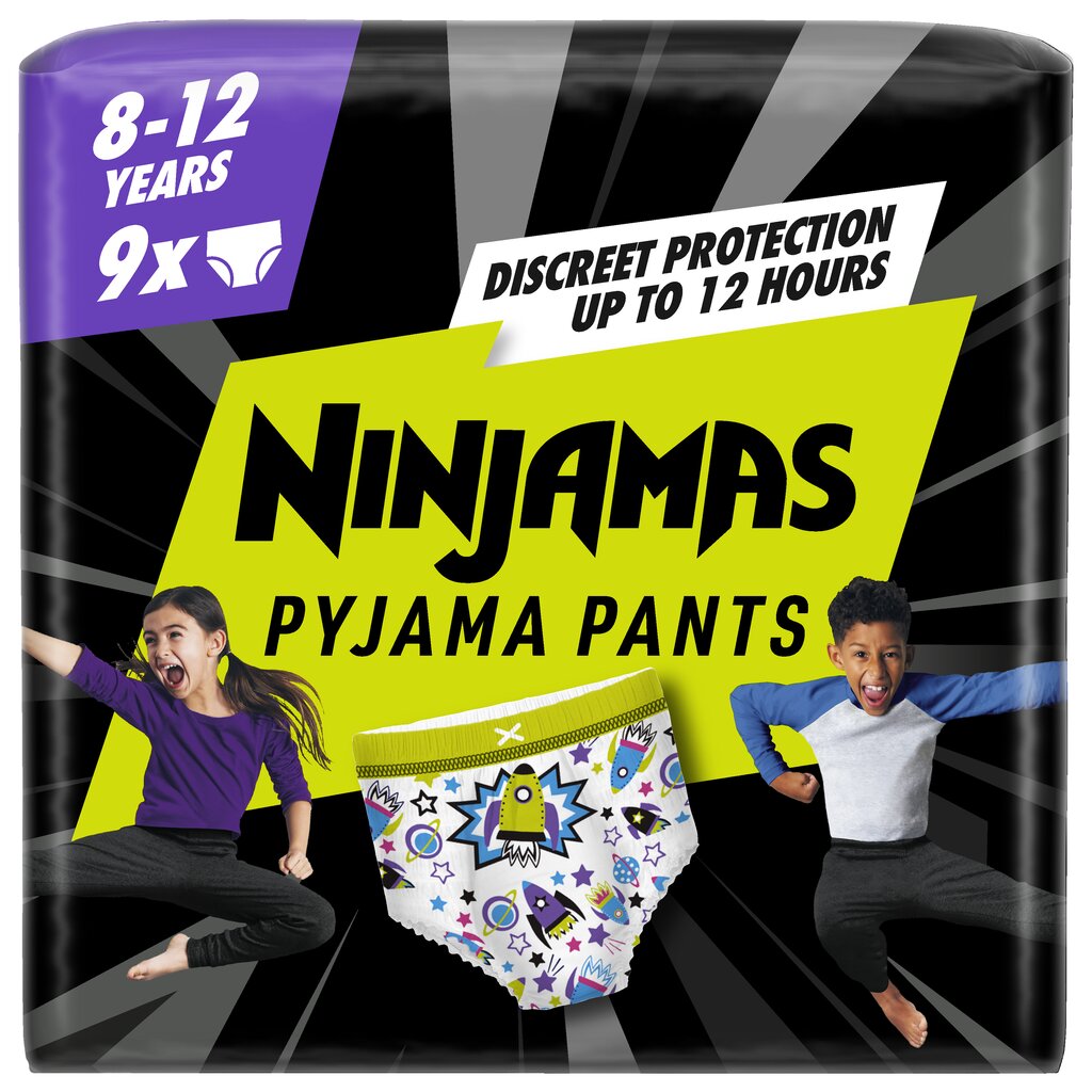 Pampers Ninjamas Pidžaamapüksid Space, 9 tk, 27-43 kg цена и информация | Mähkmed | kaup24.ee