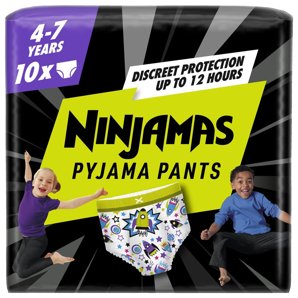 Pampers Ninjamas Pidžaamapüksid Space, 10 tk, 17-30 kg цена и информация | Mähkmed | kaup24.ee