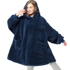 Толстовка-плед унисекс Bedsure, синяя цена и информация | Оригинальные свитеры | kaup24.ee