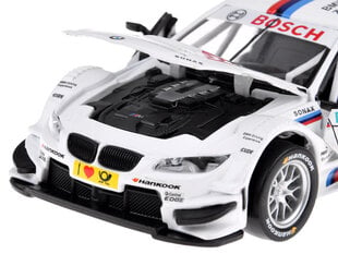 Металлический спортивный автомобиль BMW M3 DTM, белый цена и информация | Игрушки для мальчиков | kaup24.ee