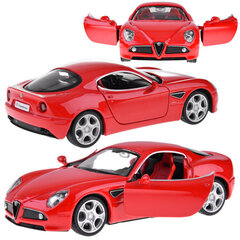 Metallist automudel Alfa Romeo 8C, punane цена и информация | Игрушки для мальчиков | kaup24.ee