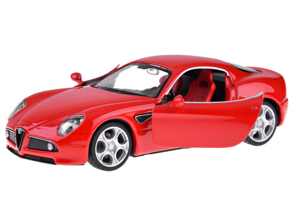 Metallist automudel Alfa Romeo 8C, punane hind ja info | Poiste mänguasjad | kaup24.ee