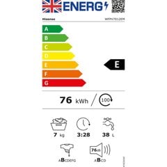 Стиральная машина Hisense WFVB7012EM Белый 60 cm 1200 rpm 7 kg цена и информация | Стиральные машины | kaup24.ee