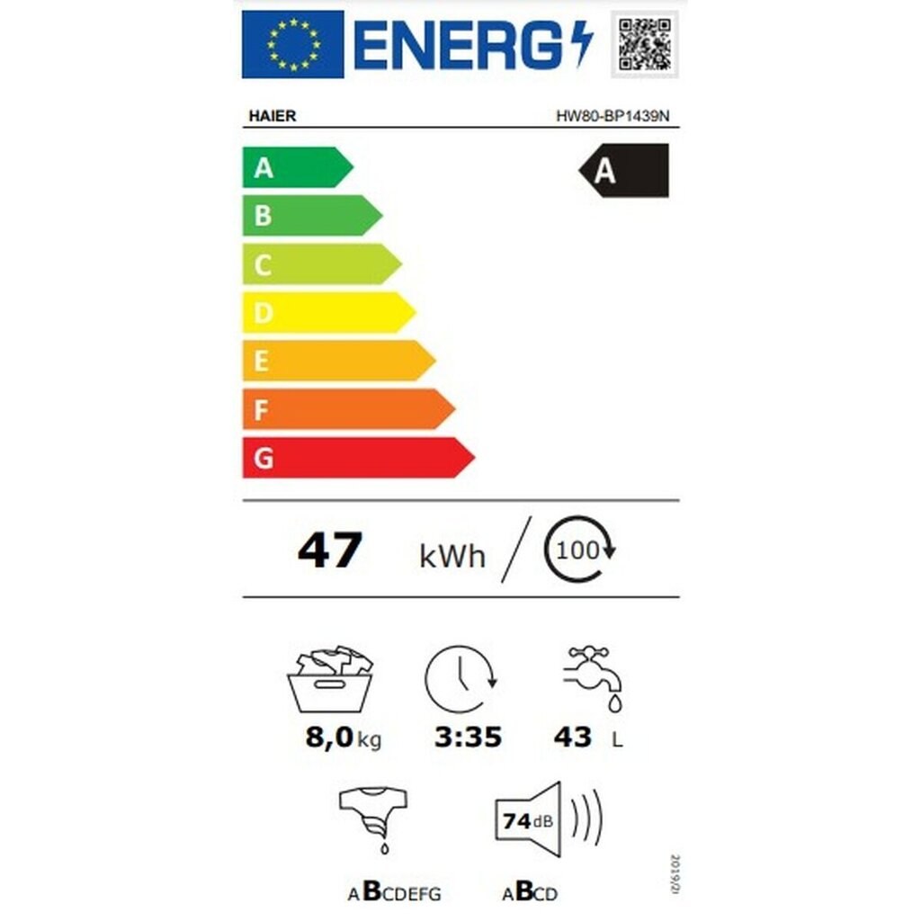 Haier HW80-BP1439N hind ja info | Pesumasinad | kaup24.ee