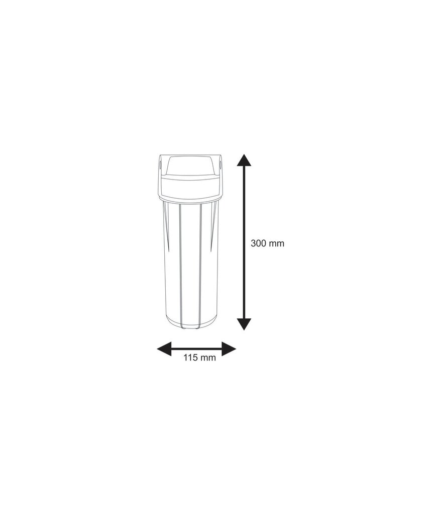 10" külma vee filtrikorpus Aquafilter EG14CWAQ-4 seeria hind ja info | Veefiltrid | kaup24.ee