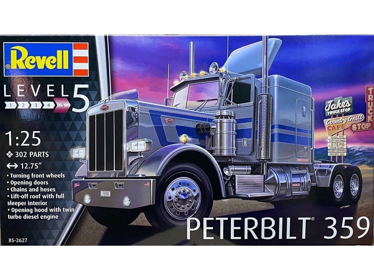 Revell - Peterbilt 359, 1/25, 12627 hind ja info | Klotsid ja konstruktorid | kaup24.ee