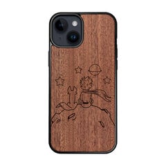 Деревянный чехол для iPhone 15 FoxysCraft, The little prince, красное дерево цена и информация | Чехлы для телефонов | kaup24.ee
