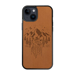 Nahast ümbris iPhone 15 FoxysCraft, Mountain serenity hind ja info | Telefoni kaaned, ümbrised | kaup24.ee