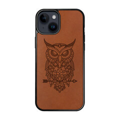 Nahast ümbris iPhone 15 FoxysCraft, Nocturnal Owl hind ja info | Telefoni kaaned, ümbrised | kaup24.ee