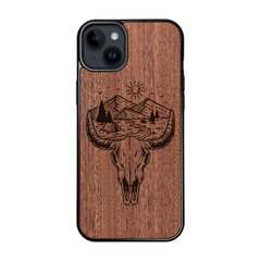 Деревянный чехол для iPhone 15 Plus FoxysCraft, Wildlife, красное дерево цена и информация | Чехлы для телефонов | kaup24.ee