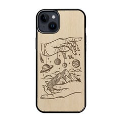 Деревянный чехол для iPhone 15 Plus FoxysCraft, Universe, ольха цена и информация | Чехлы для телефонов | kaup24.ee