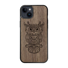 Puidust ümbris iPhone 15 Plus FoxysCraft, Owl hind ja info | Telefoni kaaned, ümbrised | kaup24.ee