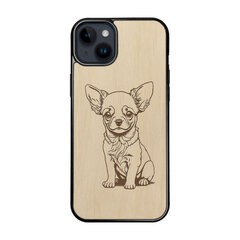 Деревянный чехол для iPhone 15 Plus FoxysCraft, Chihuahua, ольха цена и информация | Чехлы для телефонов | kaup24.ee