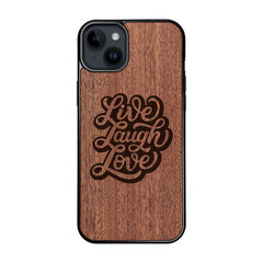 Puidust ümbris iPhone 15 Plus FoxysCraft, Live Laugh Love цена и информация | Чехлы для телефонов | kaup24.ee