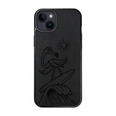 Nahast ümbris iPhone 15 Plus FoxysCraft, Flamingo hind ja info | Telefoni kaaned, ümbrised | kaup24.ee