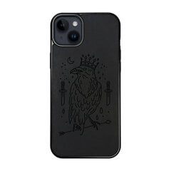 Nahast ümbris iPhone 15 Plus FoxysCraft, Raven king hind ja info | Telefoni kaaned, ümbrised | kaup24.ee