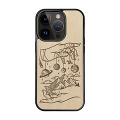 Деревянный чехол для iPhone 15 Pro FoxysCraft, Universe, ольха цена и информация | Чехлы для телефонов | kaup24.ee