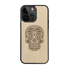 Puidust ümbris iPhone 15 Pro Max FoxysCraft, Sugar skull hind ja info | Telefoni kaaned, ümbrised | kaup24.ee