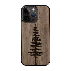 Деревянный чехол для iPhone 15 Pro Max FoxysCraft, Fir tree, ореховое дерево цена и информация | Чехлы для телефонов | kaup24.ee