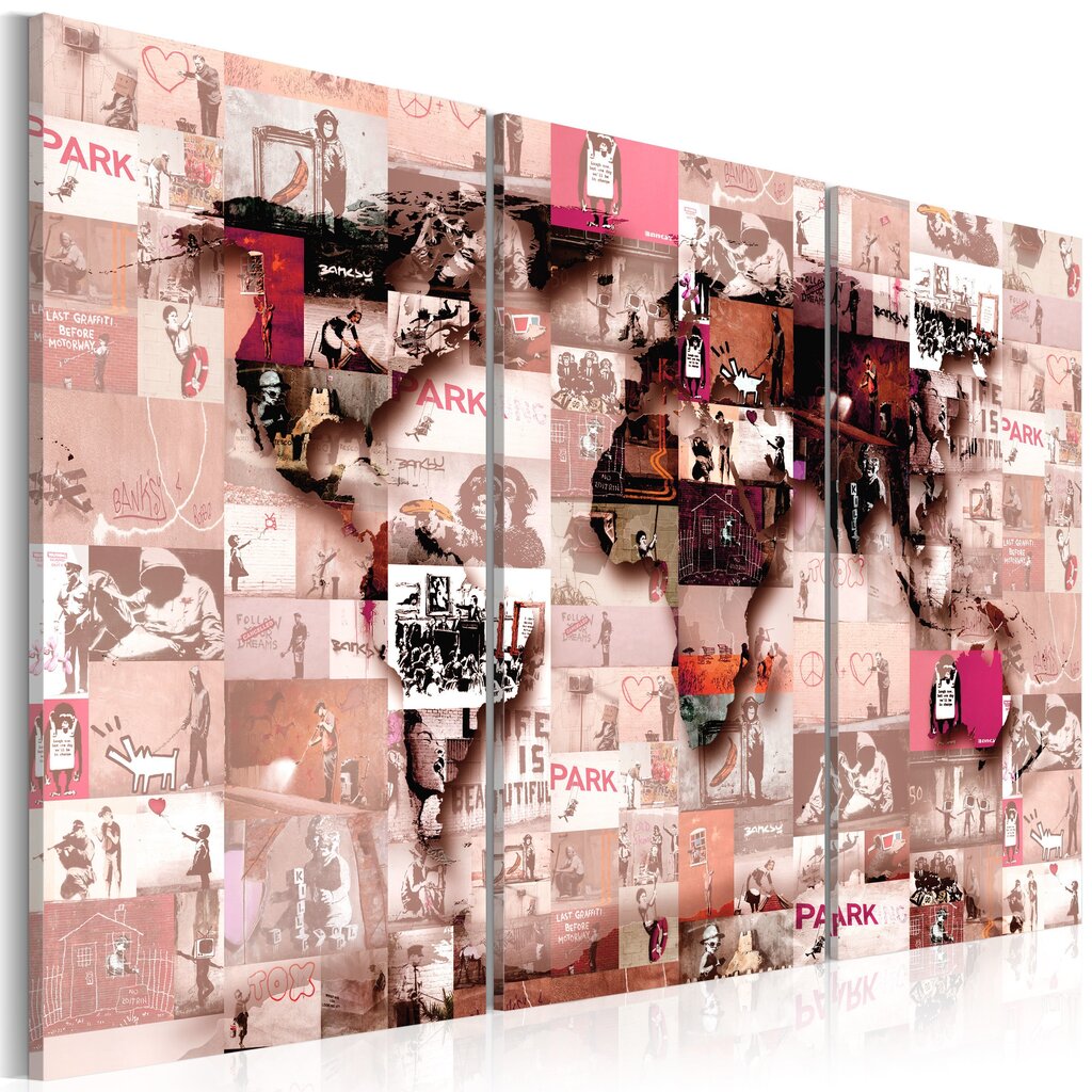 Maal - Banksy Graffiti Collage hind ja info | Seinapildid | kaup24.ee