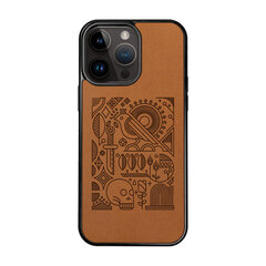 Кожаный чехол для iPhone 15 Pro Max FoxysCraft, Gothic bird цена и информация | Чехлы для телефонов | kaup24.ee