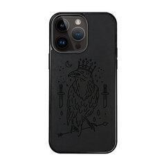 Nahast ümbris iPhone 15 Pro Max FoxysCraft, Raven king hind ja info | Telefoni kaaned, ümbrised | kaup24.ee
