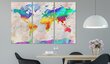 Maal - World Map: Rainbow Gradient hind ja info | Seinapildid | kaup24.ee