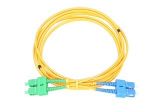 Extralink SC/UPC-SC/APC | Патчкорд | ПВХ, одномодовый, дуплексный, G652D, 3 мм, 0,5 м цена и информация | Кабели и провода | kaup24.ee