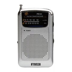 Портативное радио N'oveen PR151 Silver цена и информация | Радиоприёмники | kaup24.ee