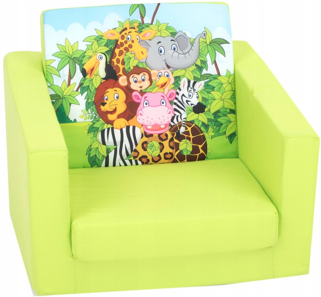 Laste tugitool Delsit, roheline hind ja info | Lastetoa kott-toolid, tugitoolid ja tumbad | kaup24.ee
