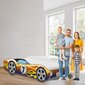 Laste voodi 140x70 cm, iGLOBAL, Auto Car Bed, Corvetta + madrats, kameeleon hind ja info | Lastevoodid | kaup24.ee