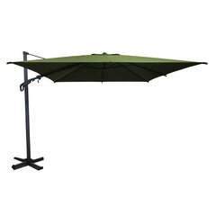 Зонт от солнца VIENNA 3х3м, зеленый цена и информация | Зонты, маркизы, стойки | kaup24.ee