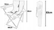 Kokkupandav tool, 50x50x80 cm, punane hind ja info | Aiatoolid | kaup24.ee