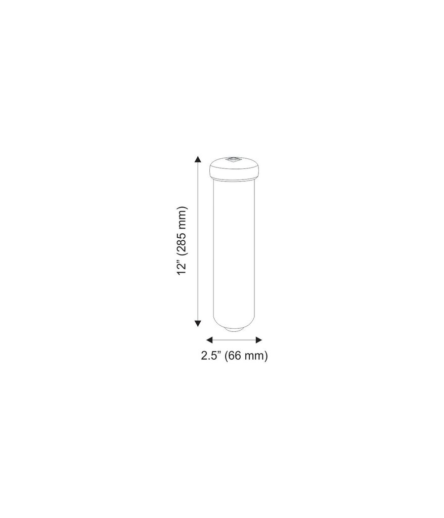 In-line granuleeritud süsinikkassett Aquafilter Aicro seeria - 12"x2,5" цена и информация | Veefiltrid | kaup24.ee