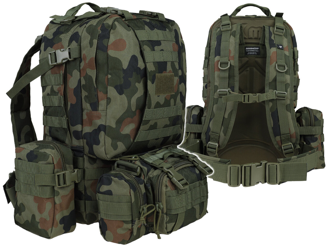 Meeste seljakott Dominator Urban Combat Superpack Kamuflaaž WZ.93 цена и информация | Spordikotid, seljakotid | kaup24.ee