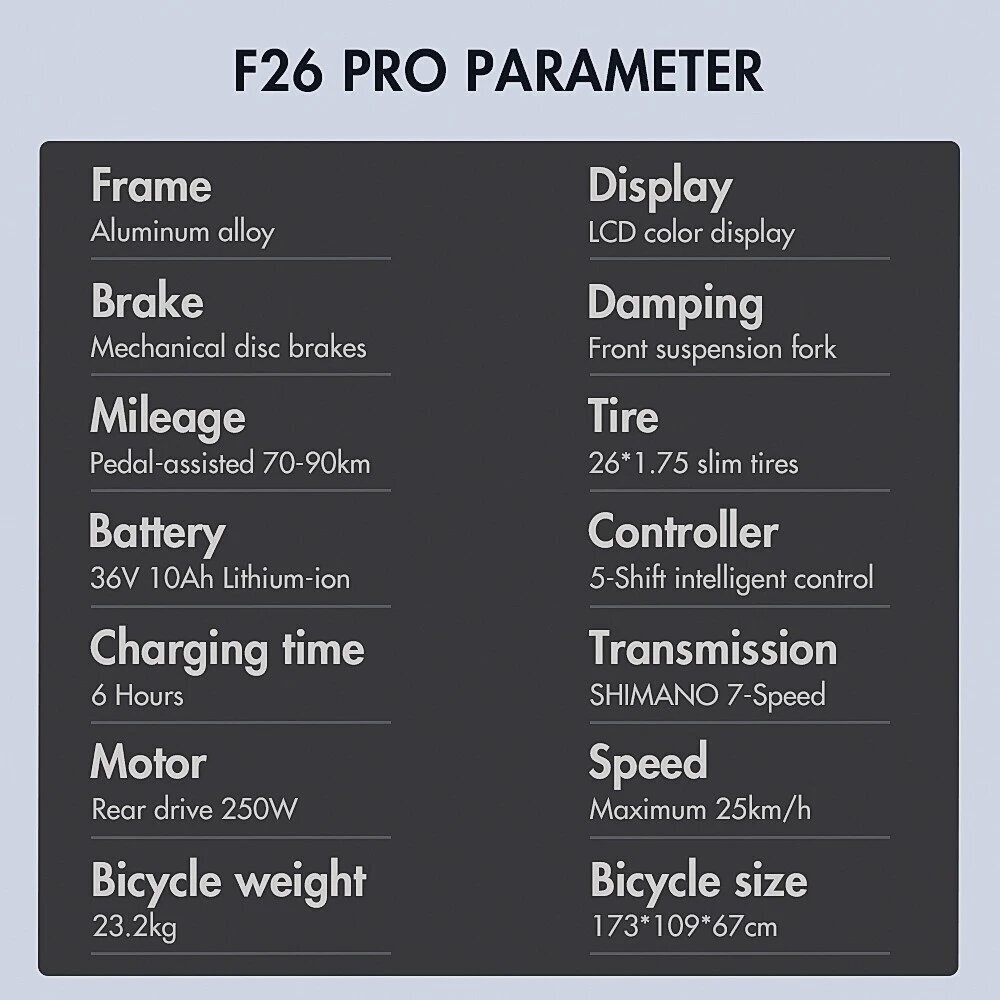 Elektrijalgratas Fafrees F26 Pro, 26" hind ja info | Elektrirattad | kaup24.ee