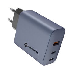 Настенное зарядное устройство Forcell F-Energy 2x USB-C + USB-A - 4A 65W Quick Charge 4.0 цена и информация | Зарядные устройства для телефонов | kaup24.ee