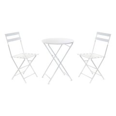 Lauakomplekt 2 tooliga DKD Home Decor, valge hind ja info | Söögilauakomplektid | kaup24.ee