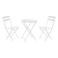 Lauakomplekt 2 tooliga DKD Home Decor, valge цена и информация | Söögilauakomplektid | kaup24.ee