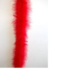 Marabou suled 180 cm, punane hind ja info | Karnevali kostüümid | kaup24.ee