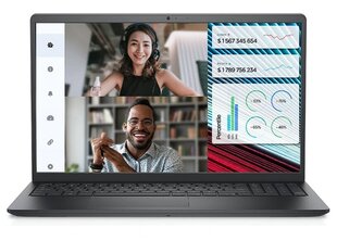 Dell Vostro 15 3520 AG FHD i5-1235U/8GB/512GB/UHD/Win11/ENG /Black цена и информация | Ноутбуки | kaup24.ee