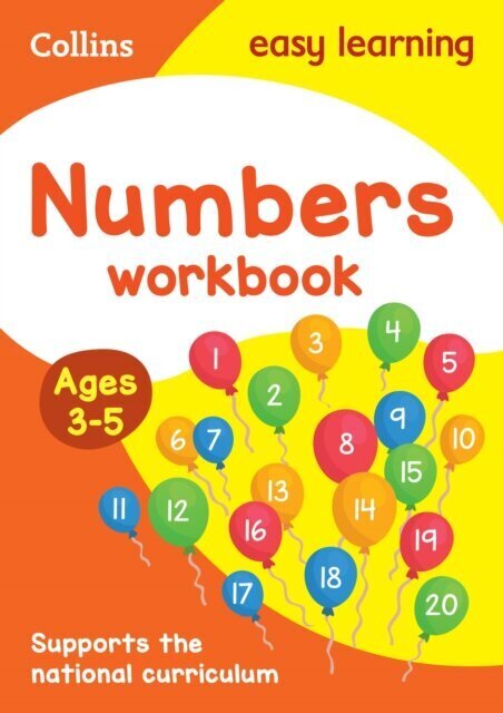 Numbers Workbook Ages 3-5 : Prepare for Preschool with Easy Home Learning цена и информация | Lasteraamatud | kaup24.ee