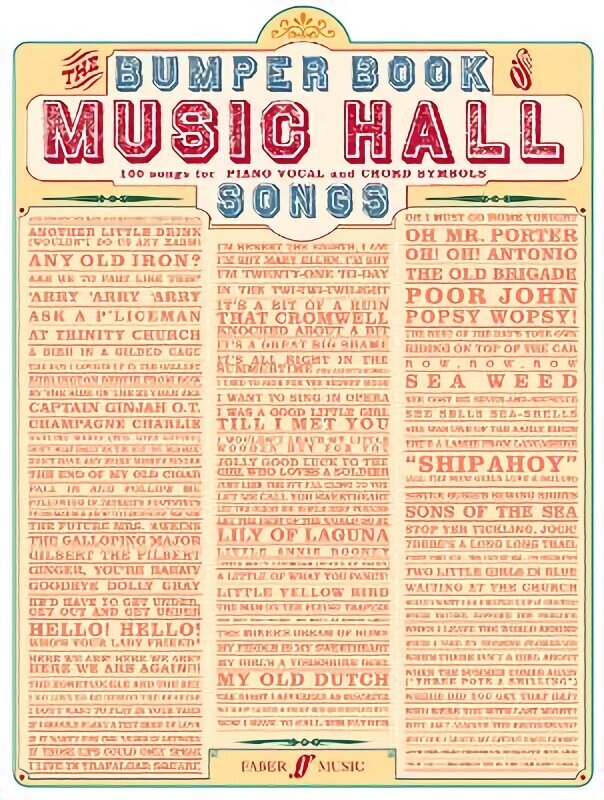 Bumper Book Of Music Hall Songs hind ja info | Kunstiraamatud | kaup24.ee