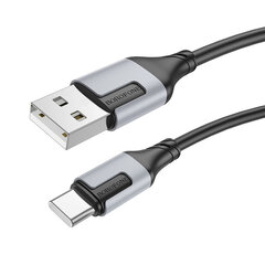 USB кабель Borofone BX101 USB-A to USB-C 1.0m черный цена и информация | Кабели для телефонов | kaup24.ee