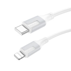 USB кабель Borofone BX101 60W USB-C to Lightning 1.0m белый цена и информация | Кабели для телефонов | kaup24.ee