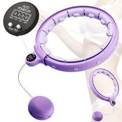 Массажный обруч Reach Smart Hula Hoop TEZ1 фиолетовый цена и информация | Гимнастические обручи | kaup24.ee