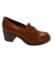Женские туфли на каблуке Super Mode, коричневый цена и информация | Туфли женские Saimaoxieye, песочного цвета | kaup24.ee